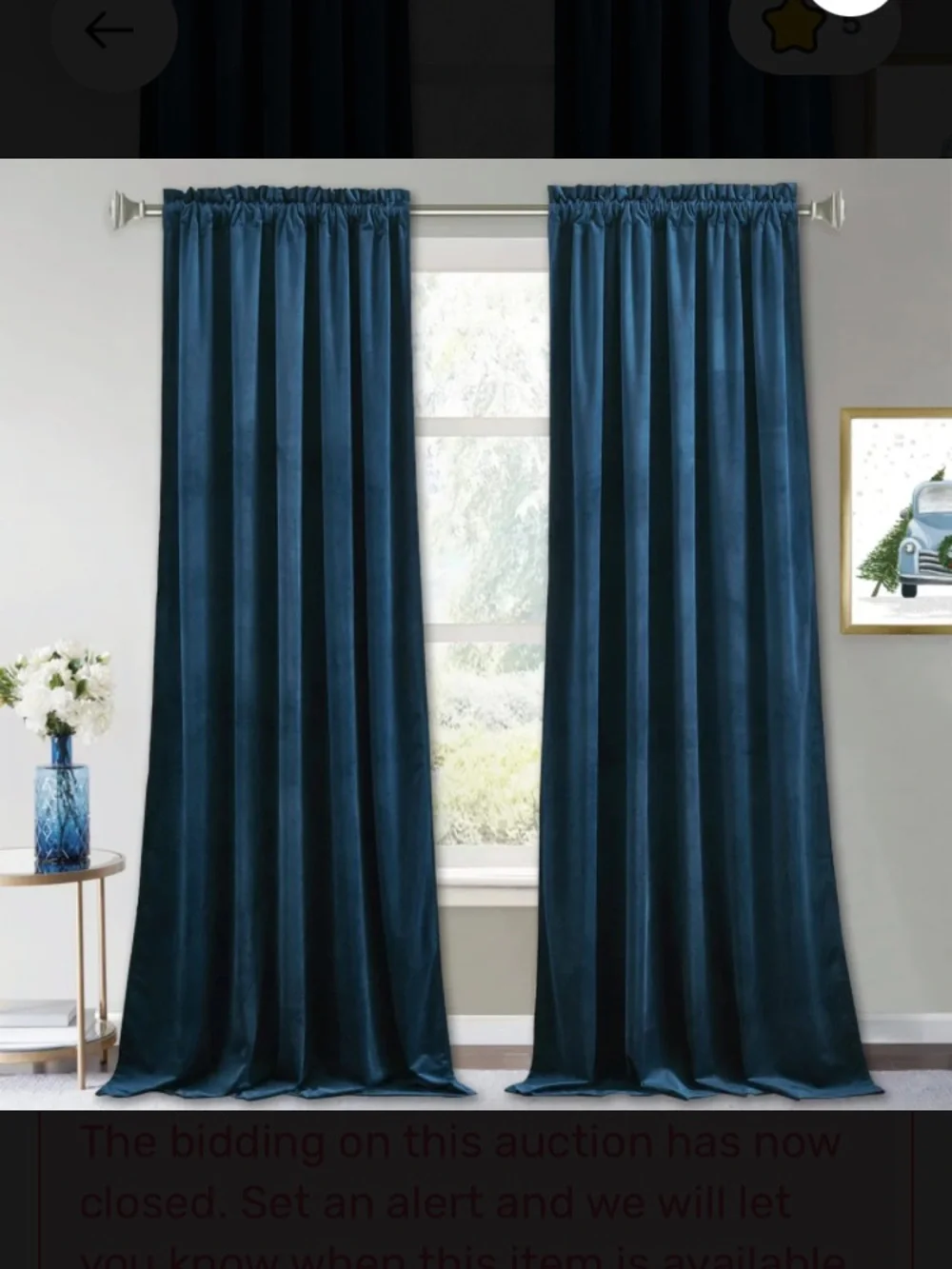 Luxurious Teal Velvet Rod-Pocket Curtain Panels
